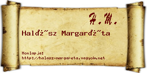 Halász Margaréta névjegykártya